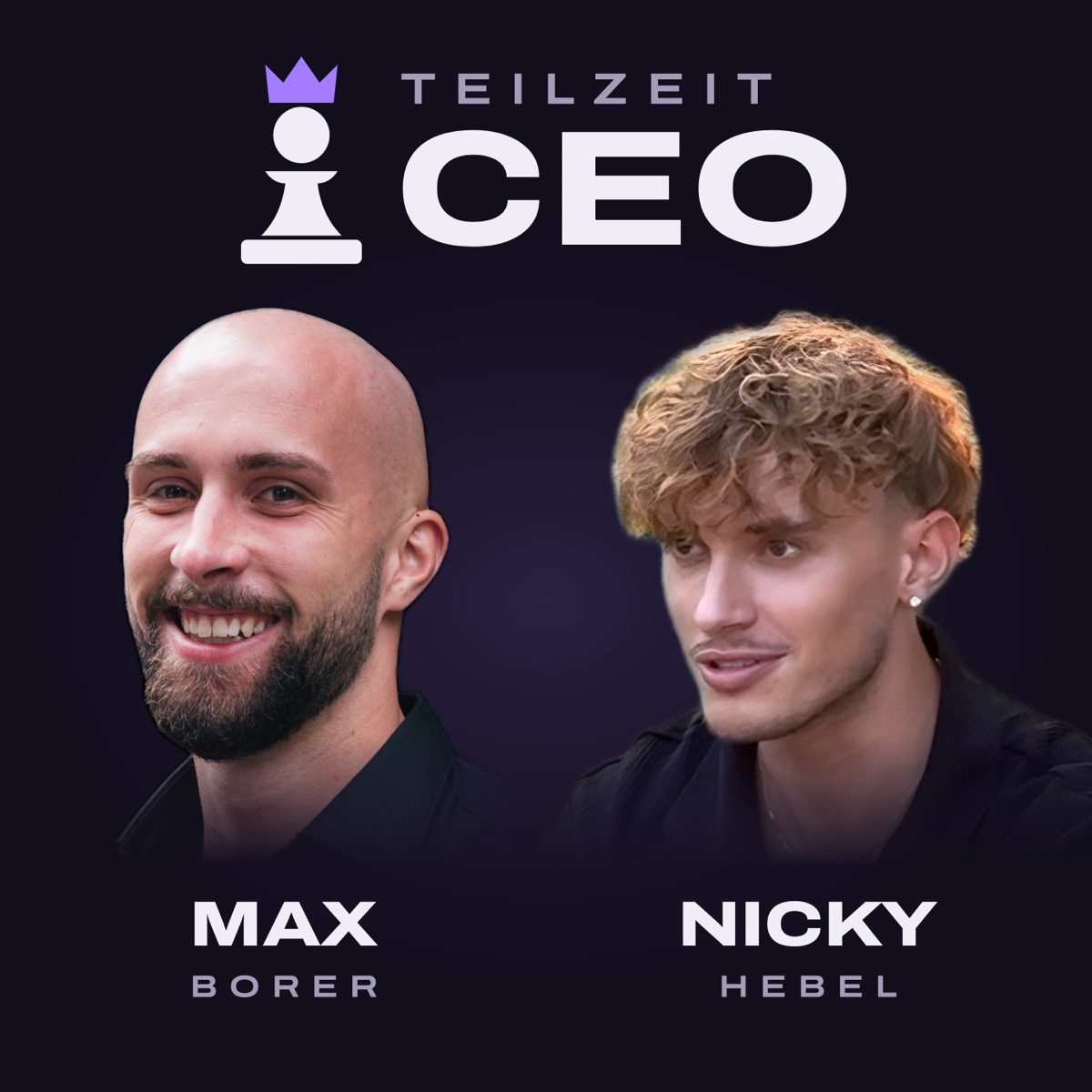 Spotify-Cover: Logo oben, Max links, Nicky rechts, Namen darunter
